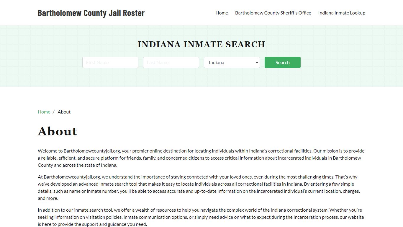 About - bartholomewcountyjail.org